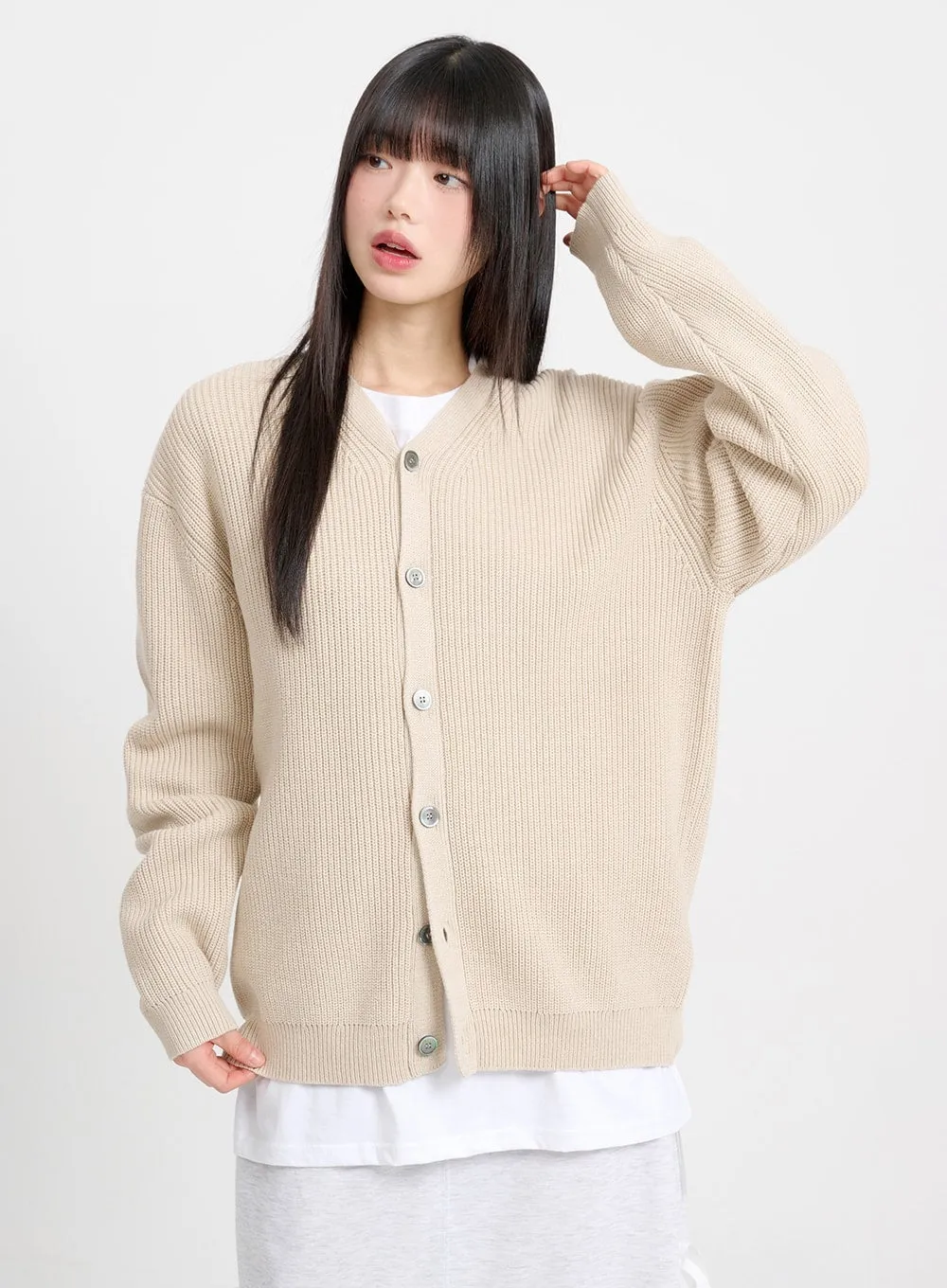 Oversized Knit Cardigan CM415