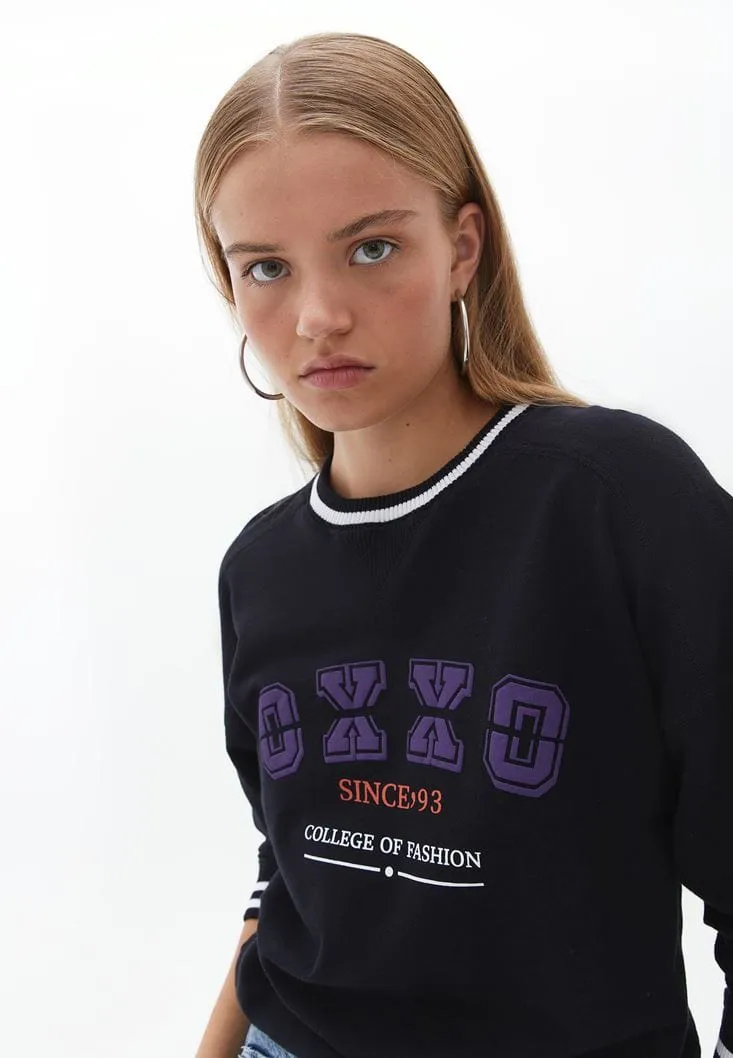 OXXO -  Oversize Printed Sweatshirt