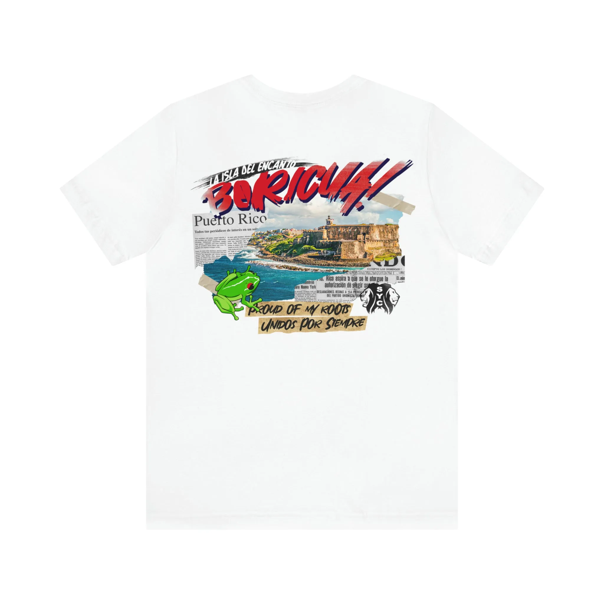 Puerto Rico-  Short Sleeve Tee (White)