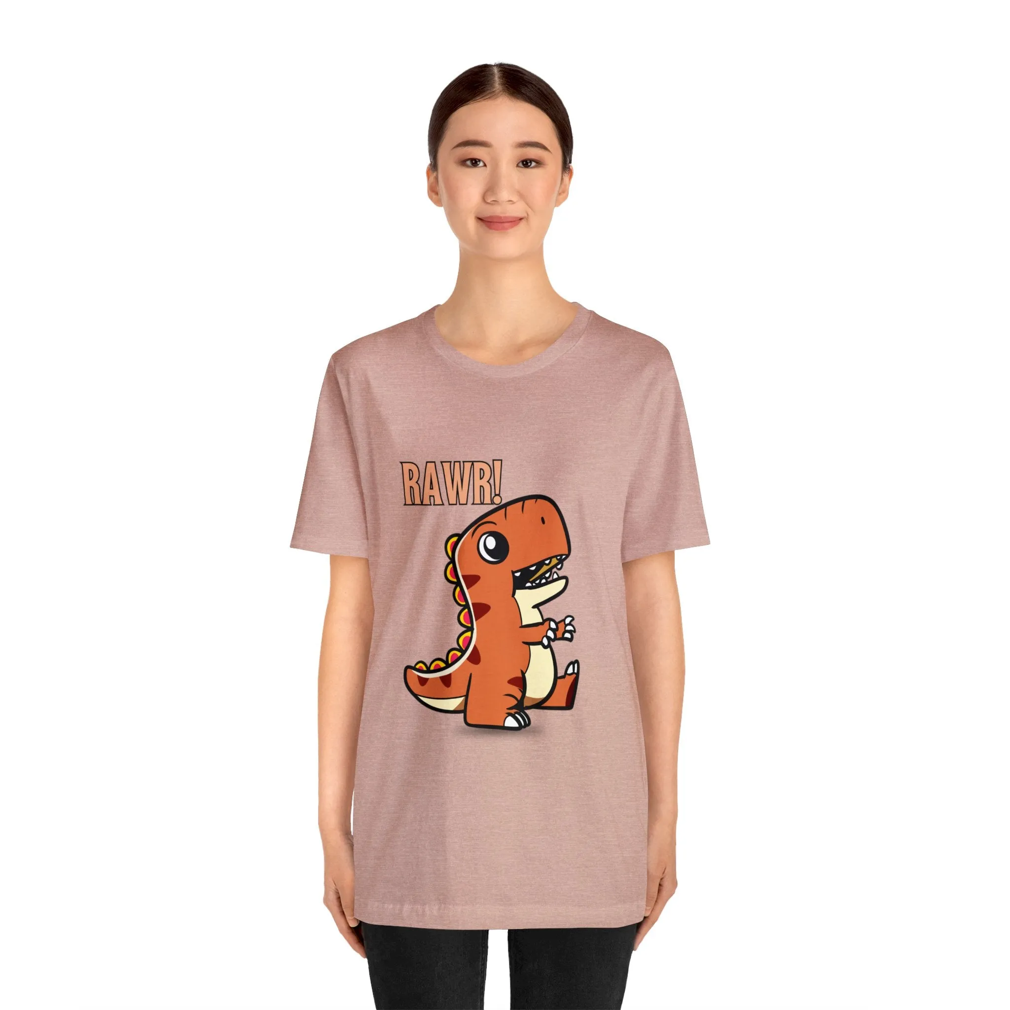 Rawr Dinosaur Cute Unisex Jersey Short Sleeve Tee