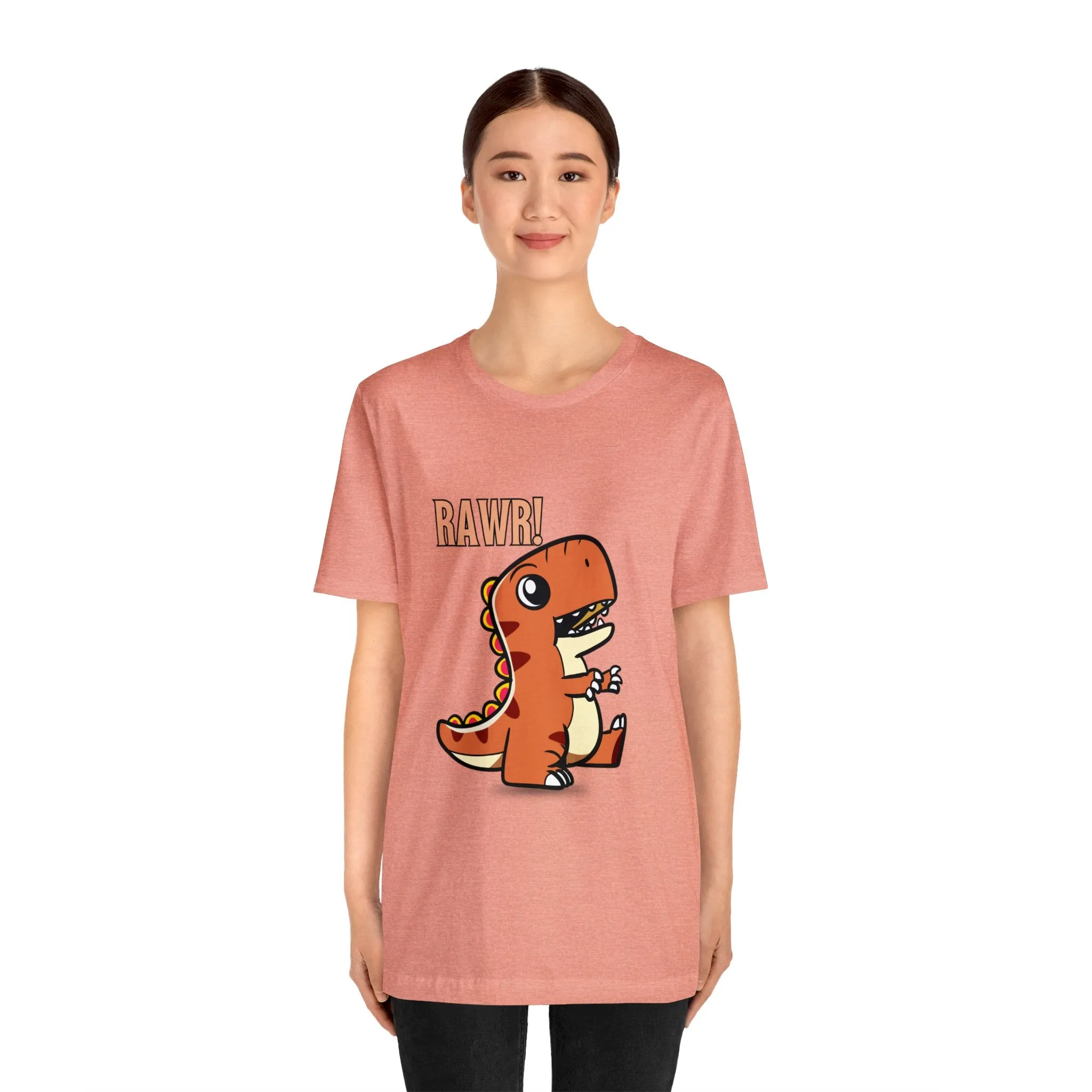 Rawr Dinosaur Cute Unisex Jersey Short Sleeve Tee