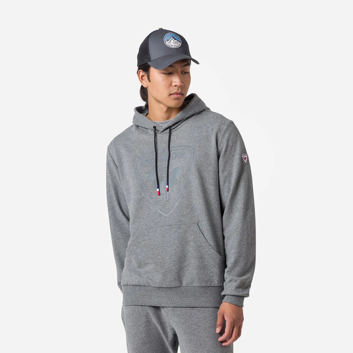 Rossignol | Hooded Cotton Sweatshirt | Men's | Heather Grey