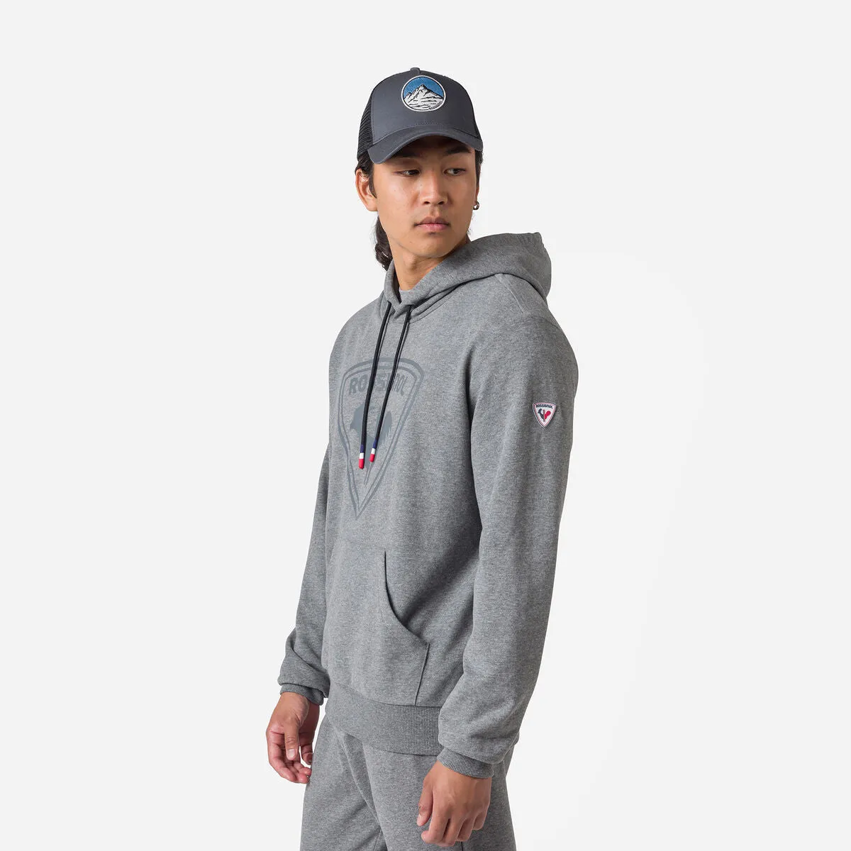 Rossignol | Hooded Cotton Sweatshirt | Men's | Heather Grey