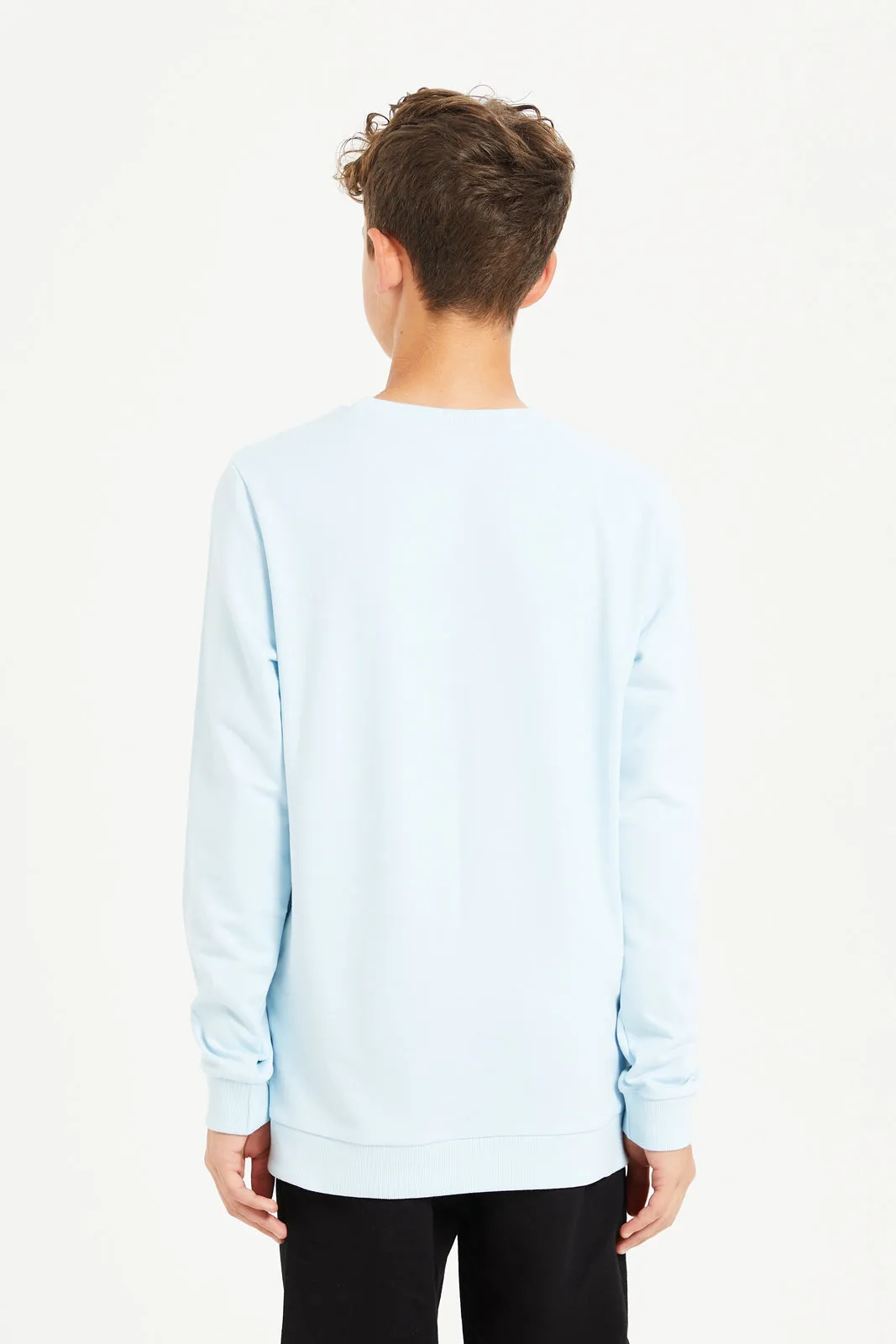 Senior Boys Blue One Piece Sweatshirt