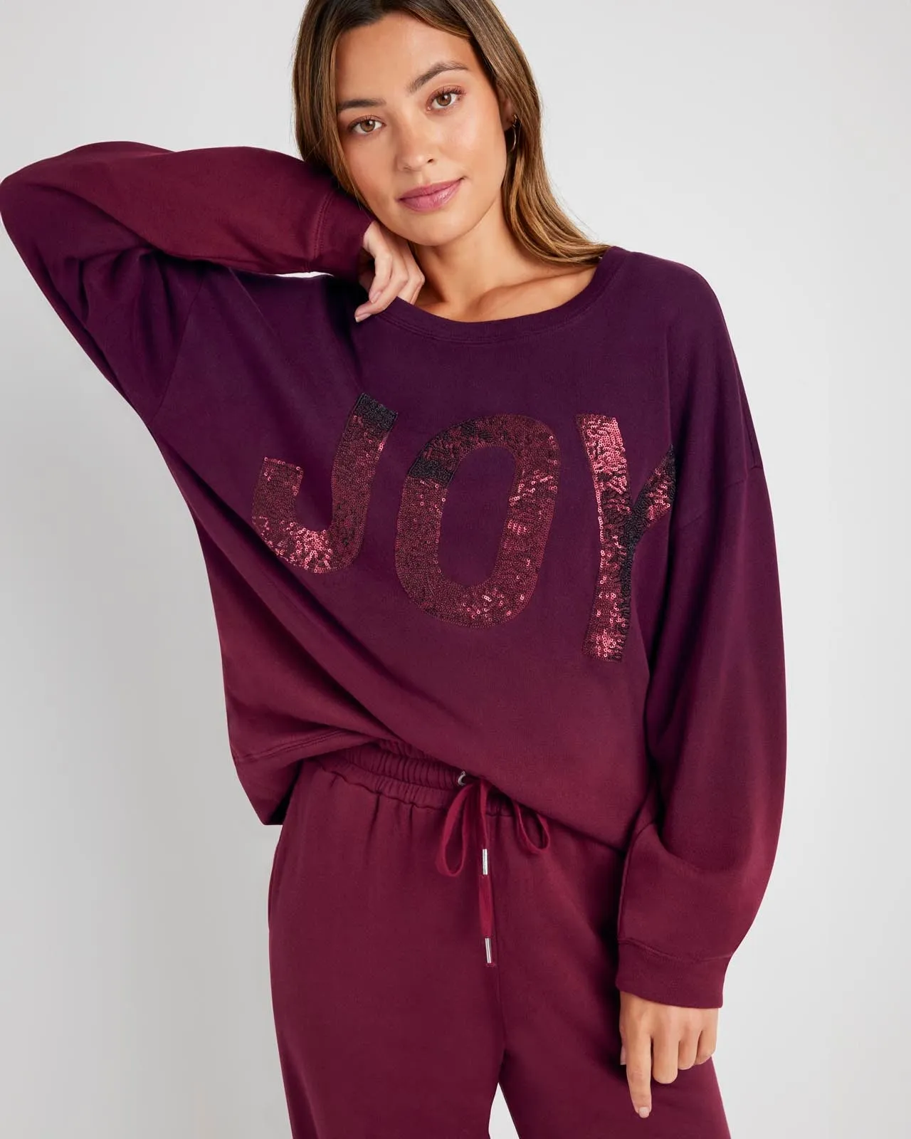 Sequin Fleece Sweatshirt