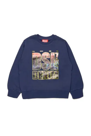 Sginn L3 Over Boys Ls Printed Pullover (Blue) - DJ019810JFAVK8AT