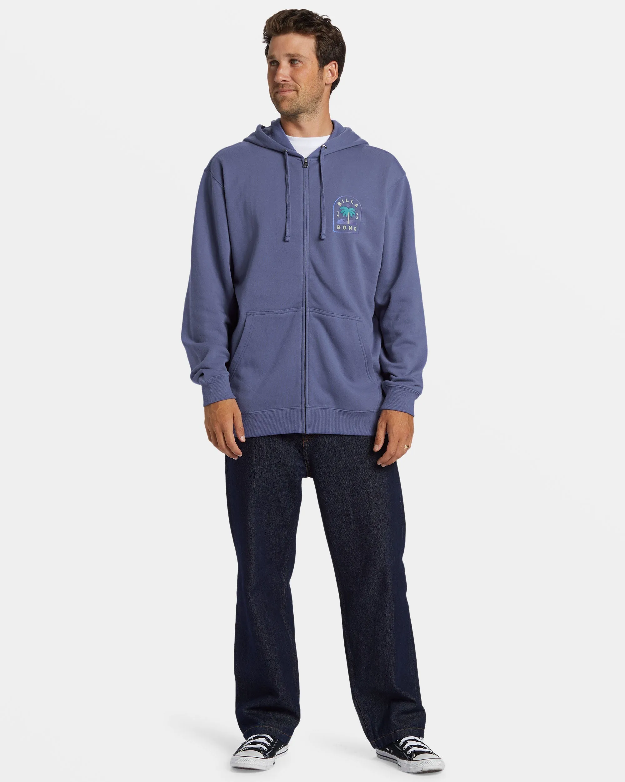 Short Sands Zip-Up Hoodie - Washed Royal