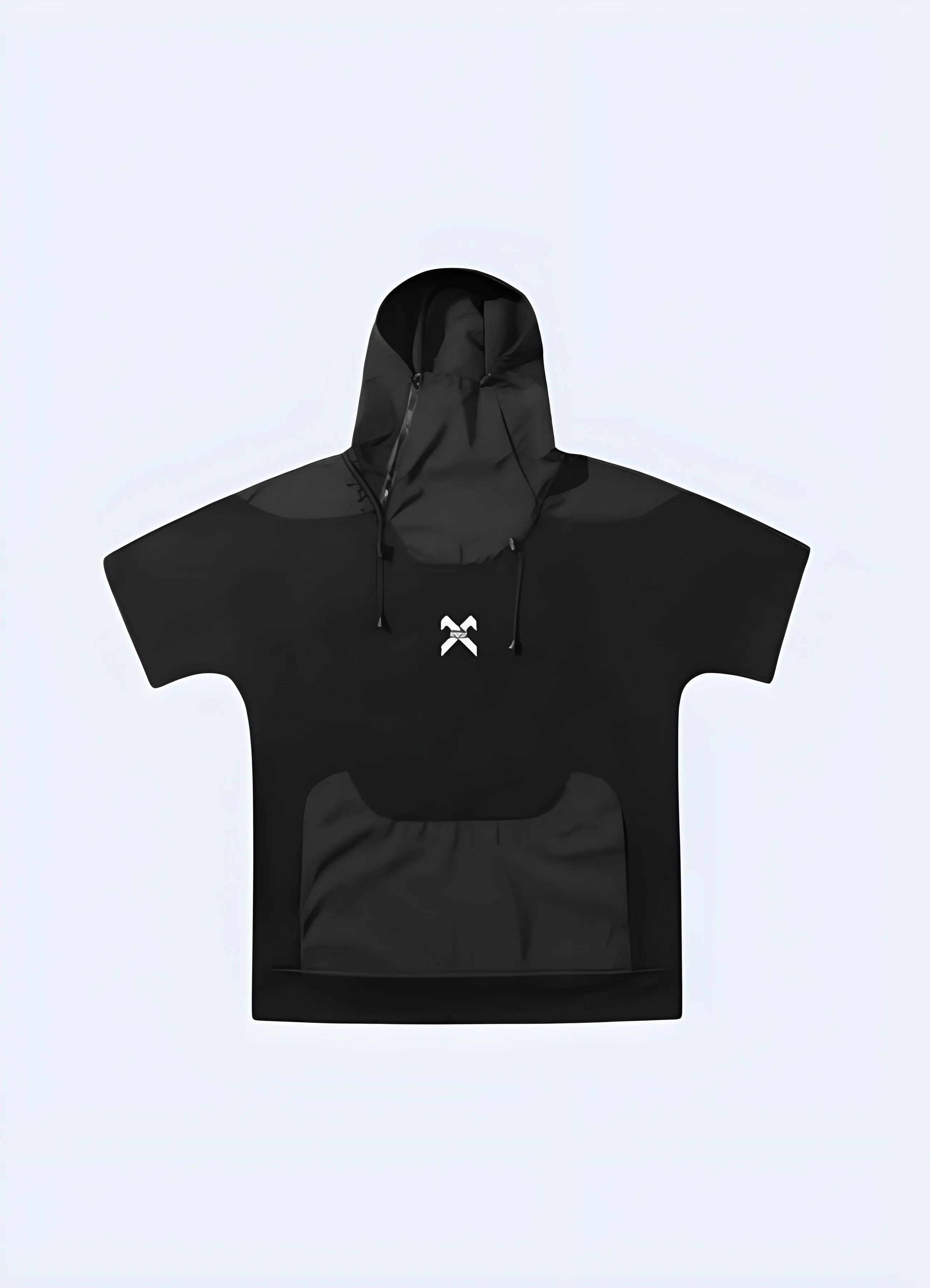 Short Sleeve Hooded Techwear Pullover