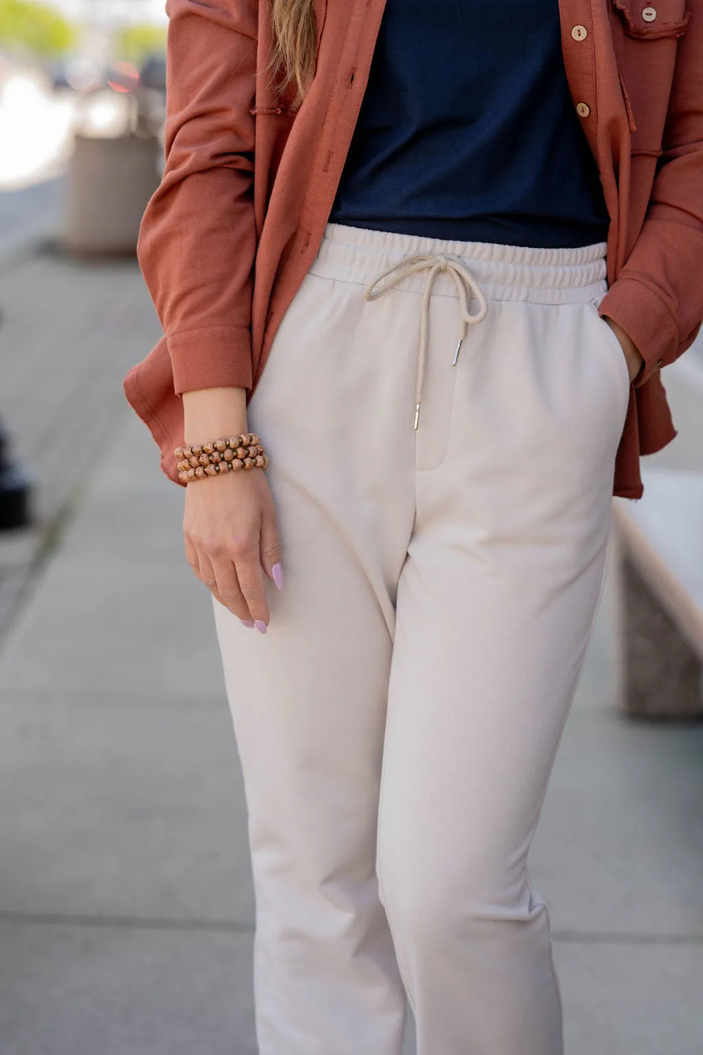 Simple Cinched Bottom Sweatpants