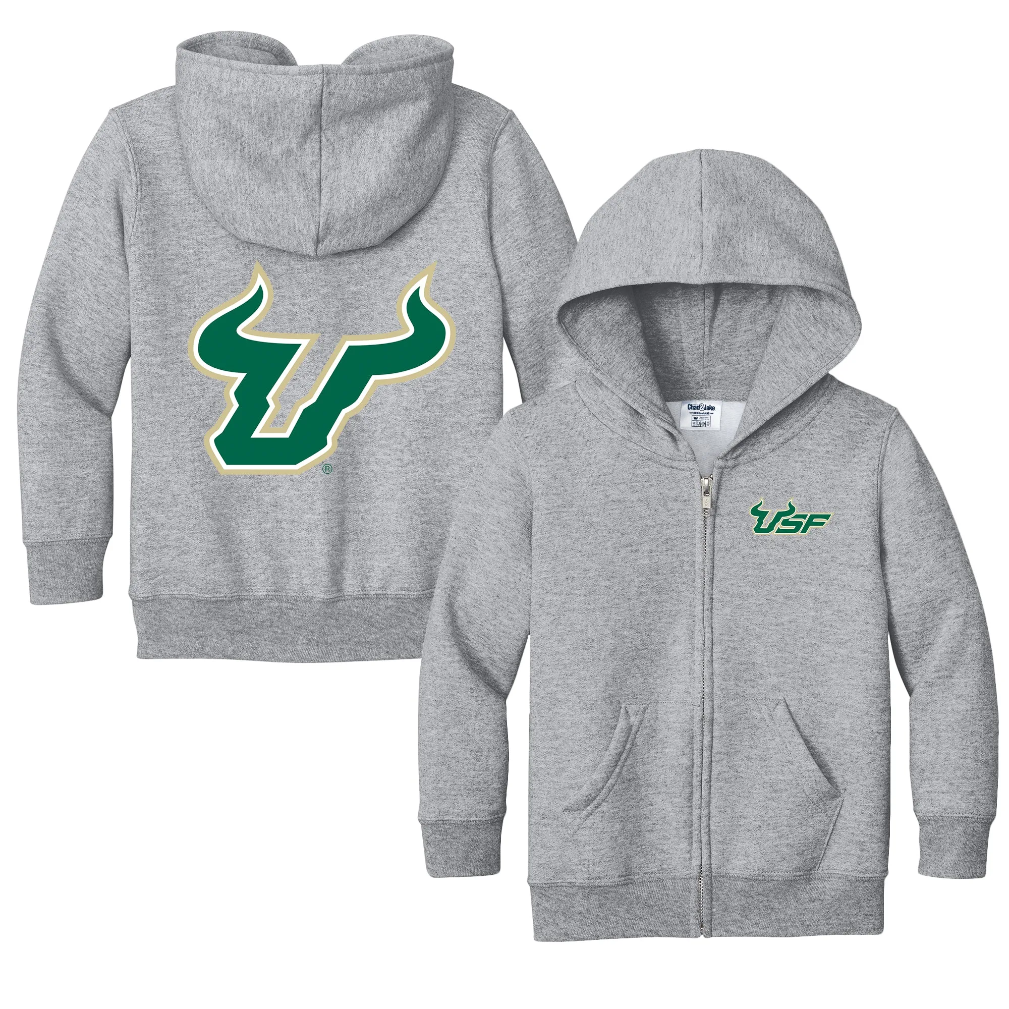 South Florida Bulls Logo Toddler Full-Zip Sweatshirt