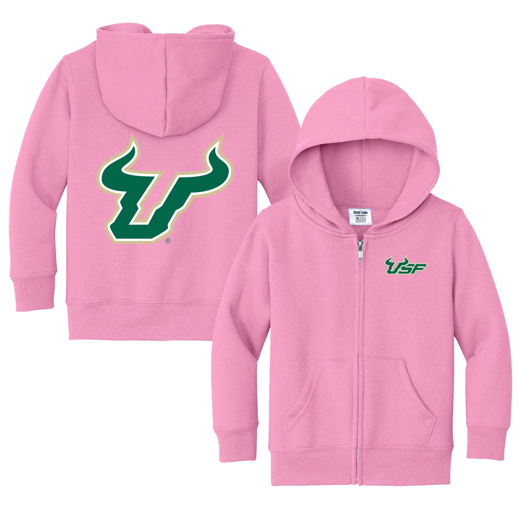 South Florida Bulls Logo Toddler Full-Zip Sweatshirt