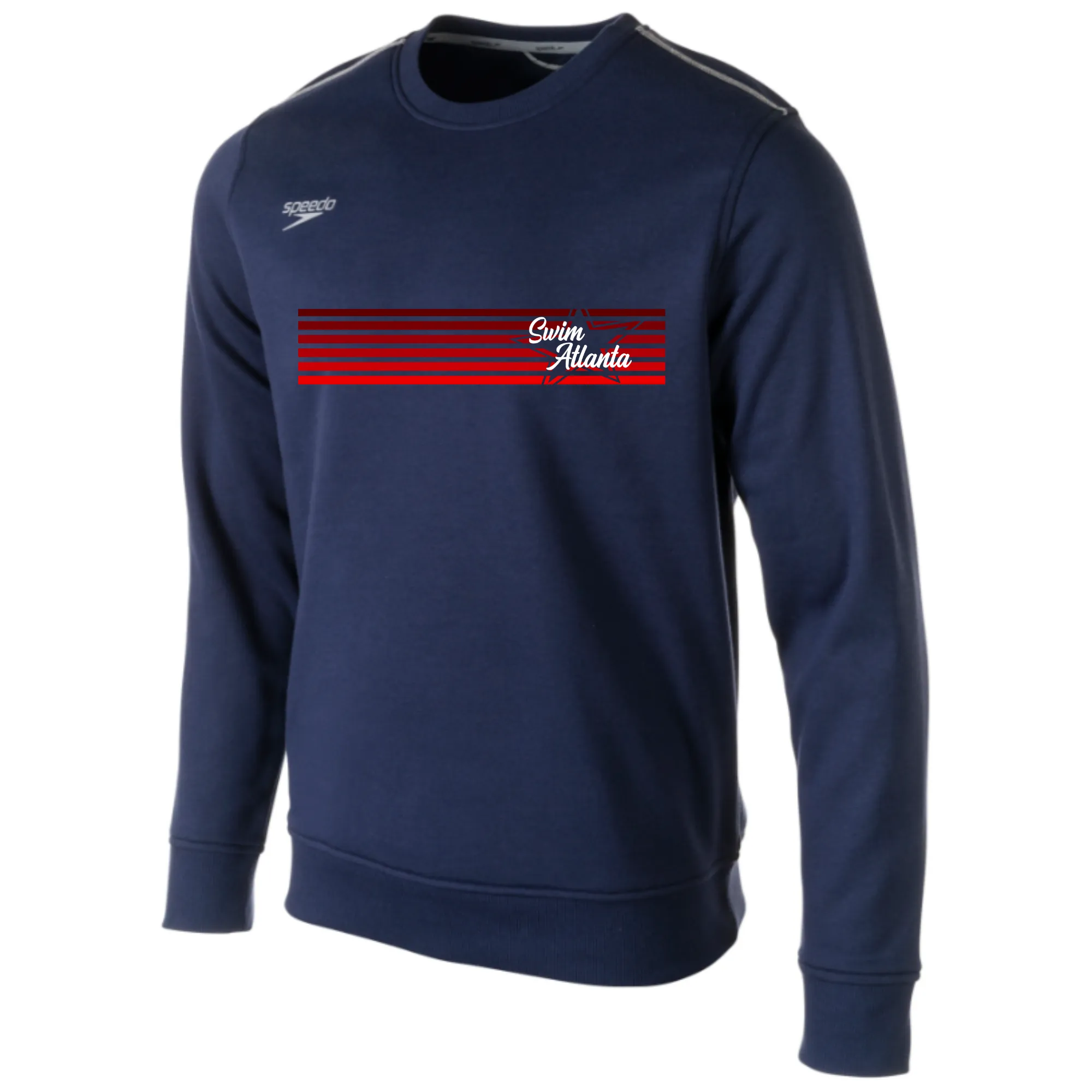 Speedo Fleece Crew Neck Sweatshirt Banner Logo (Customized) - Swim Atlanta