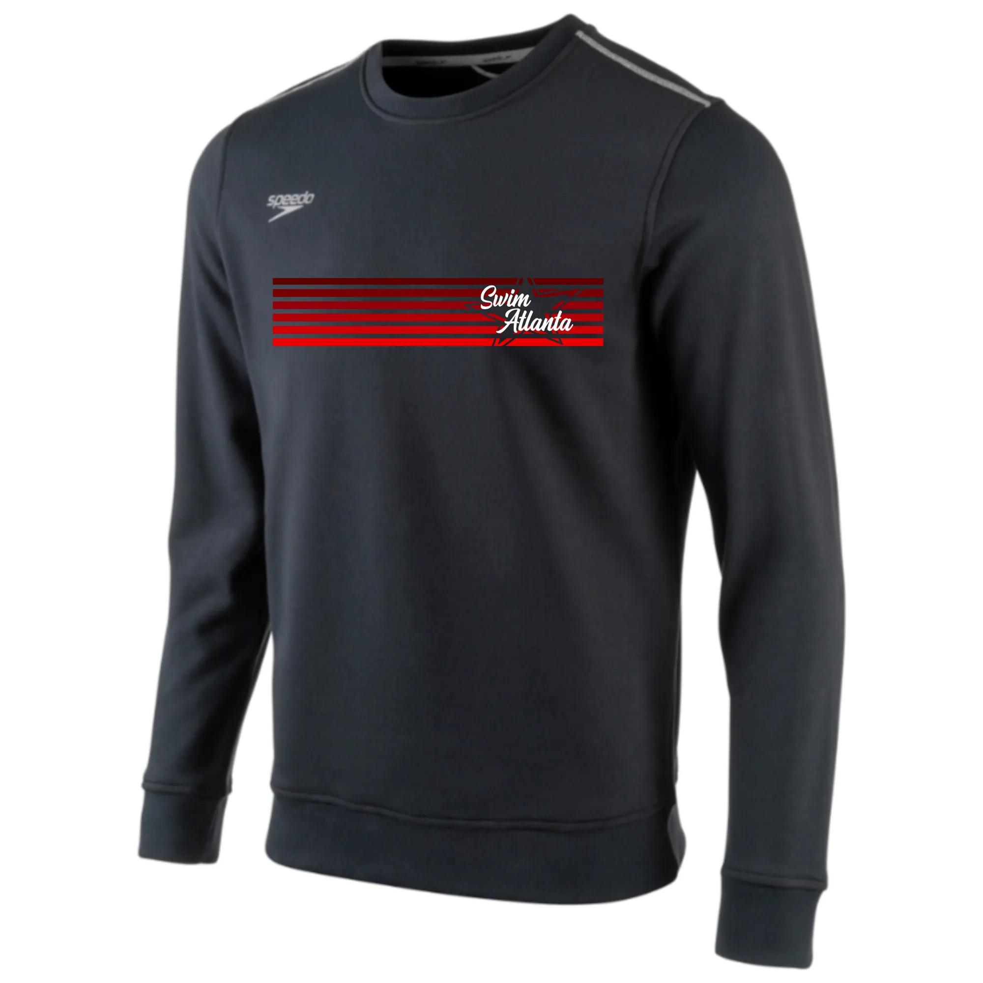 Speedo Fleece Crew Neck Sweatshirt Banner Logo (Customized) - Swim Atlanta