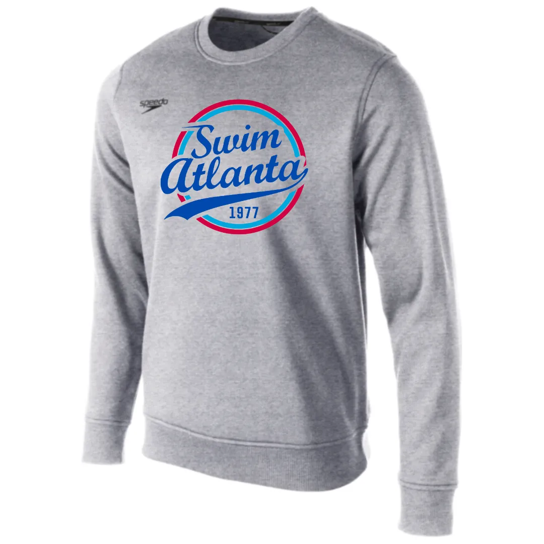 Speedo Fleece Crew Neck Sweatshirt Circle Logo (Customized) - Swim Atlanta