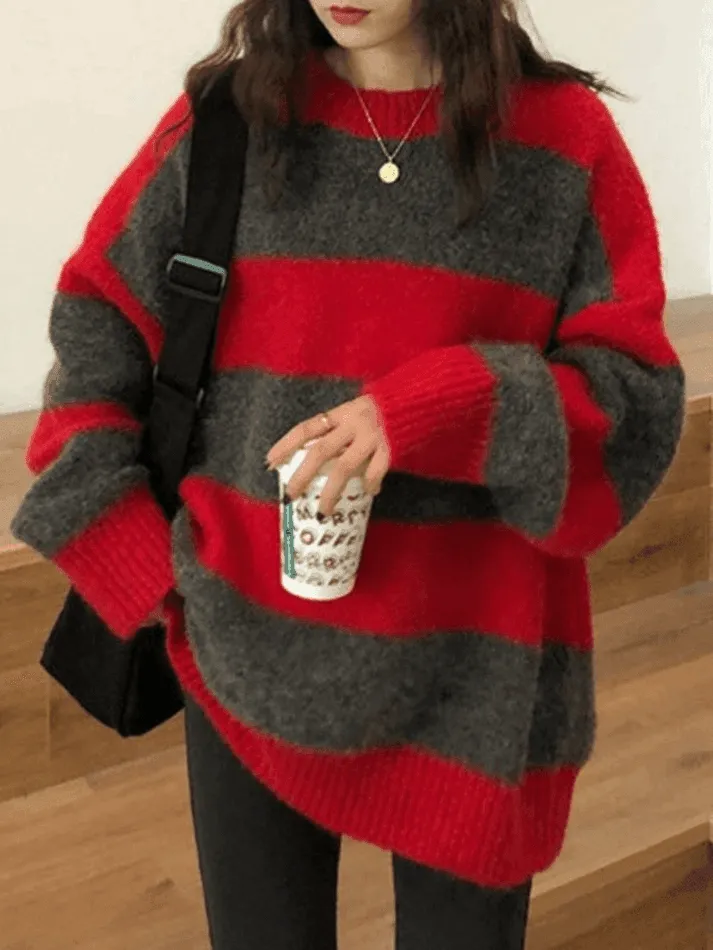 Stripe Pullover Sweater