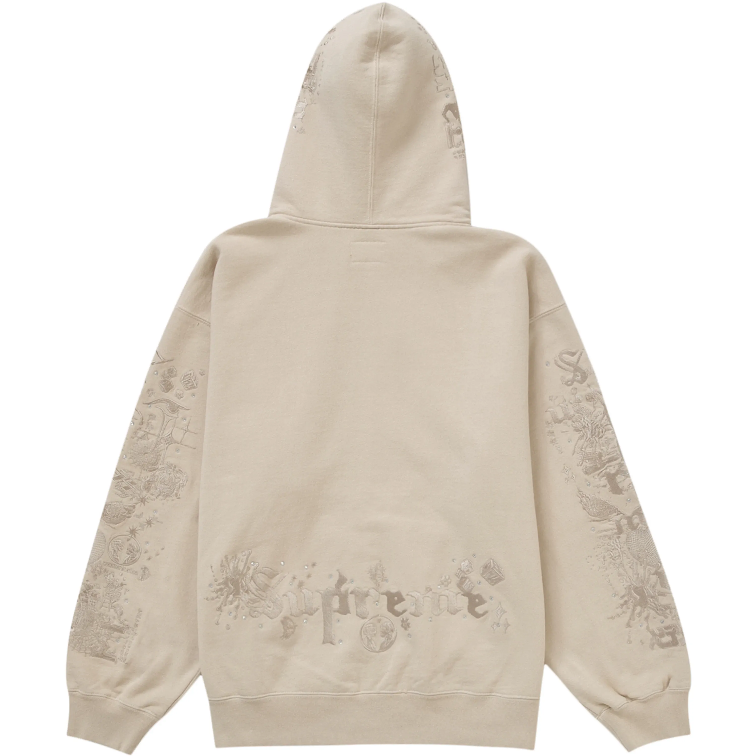 Supreme x AOI Natural Zip Up Hoodie