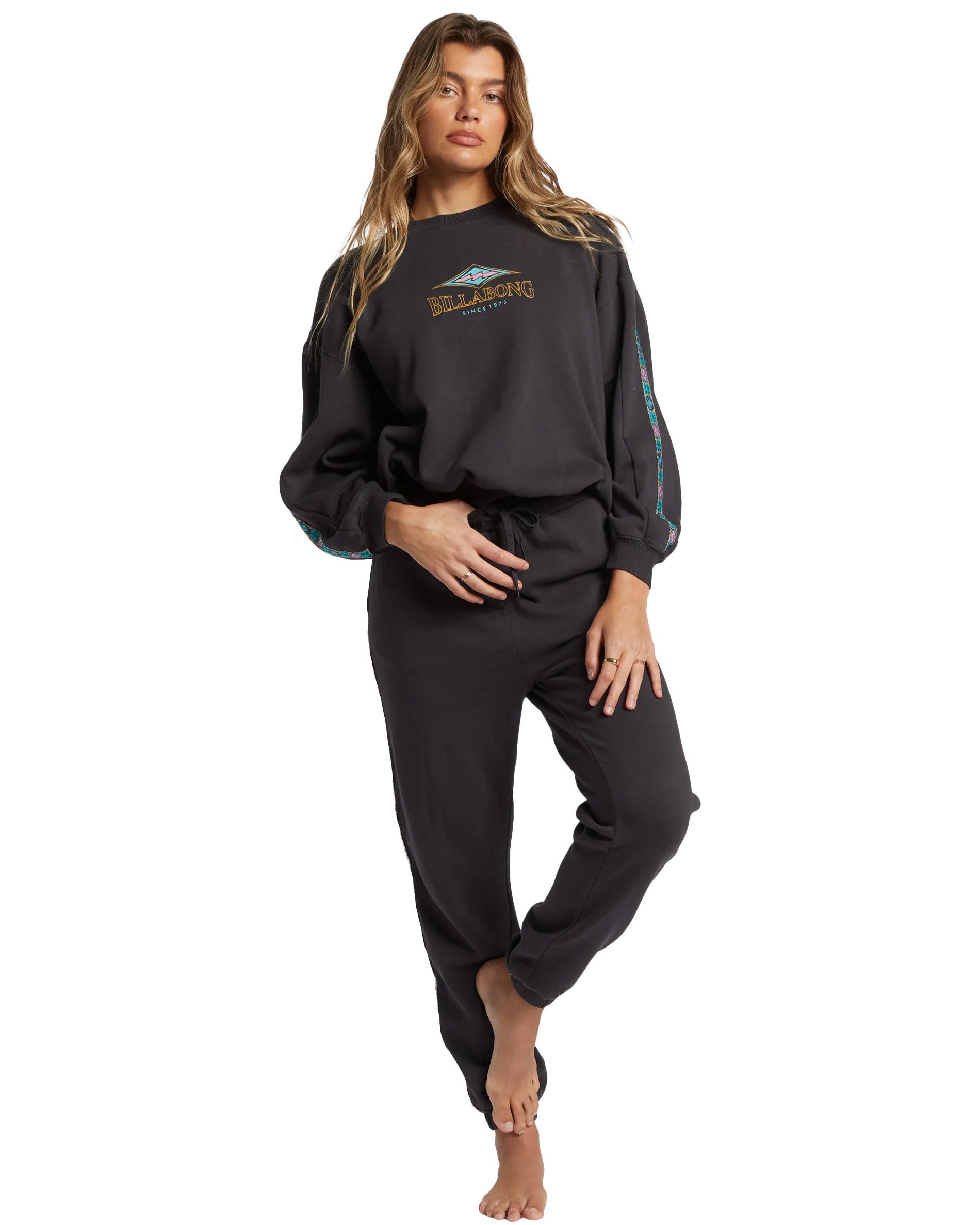 Swipe Right Sweatshirt in Black Sands