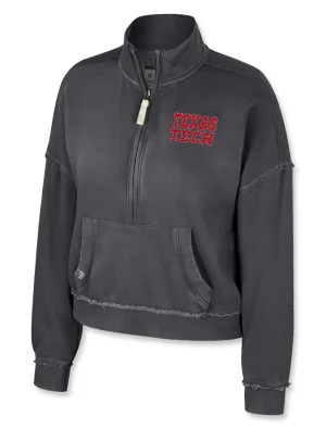 Texas Tech Arena "Taha" Women's Fleece Cropped 1/4 Zip Sweatshirt