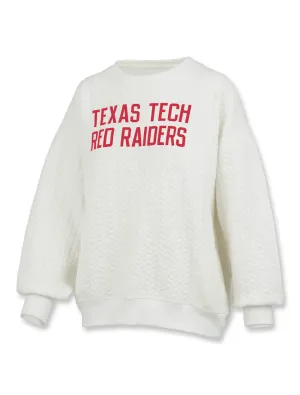 Texas Tech Press Box "Roxbury" Long Sleeve Oversized Pieced Fleece