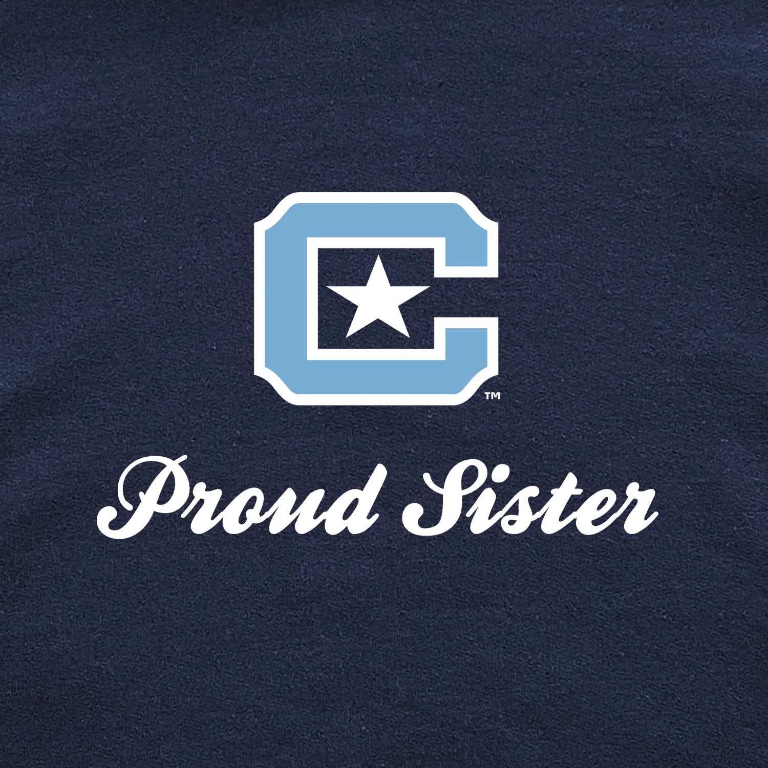 The Citadel Block C Star logo, Proud Sister,  Heavy Blend™ Hooded Sweatshirt