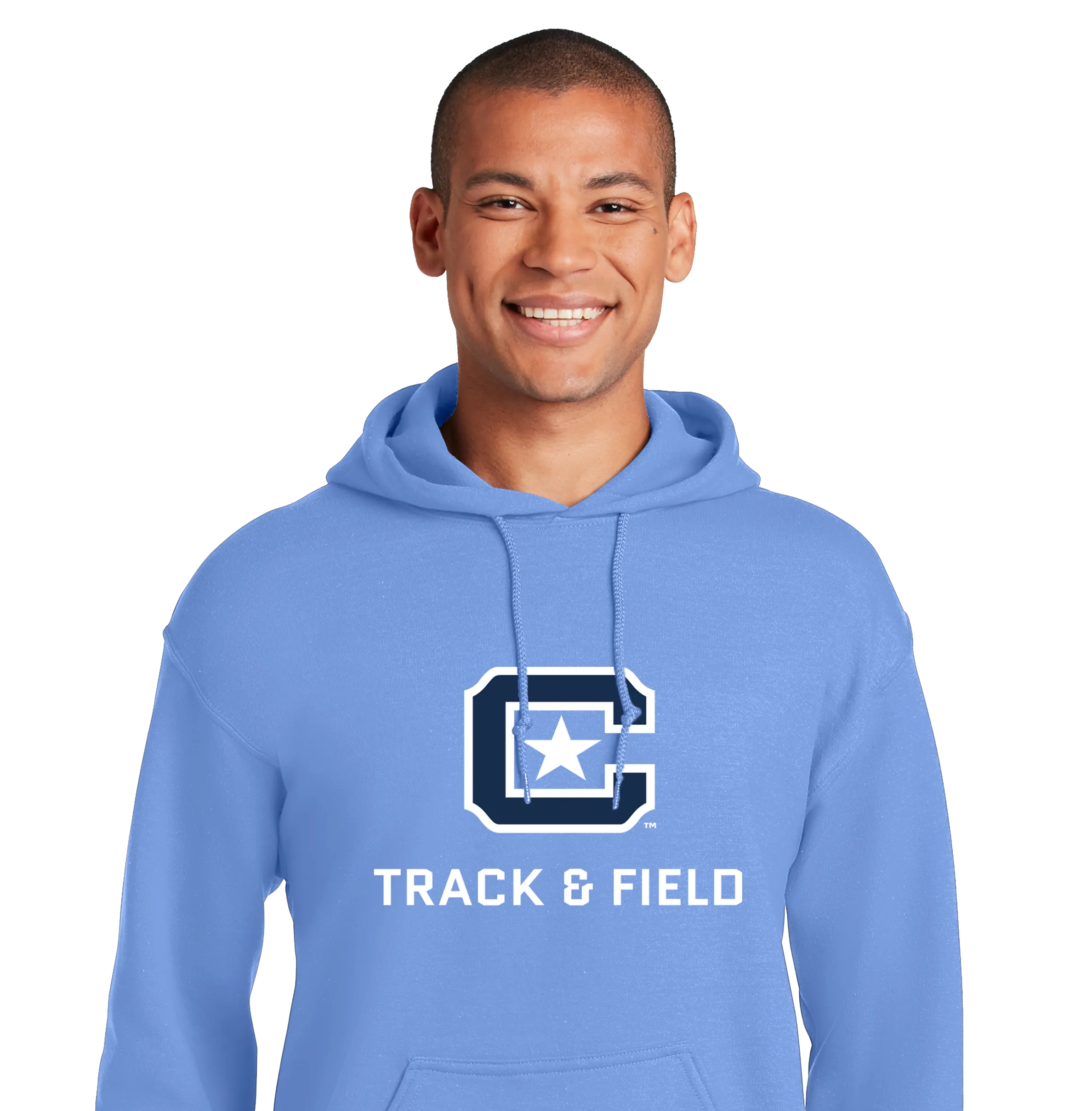 The Citadel Block C Star logo, Sports - Track & Field,  Heavy Blend™ Hooded Unisex Sweatshirt