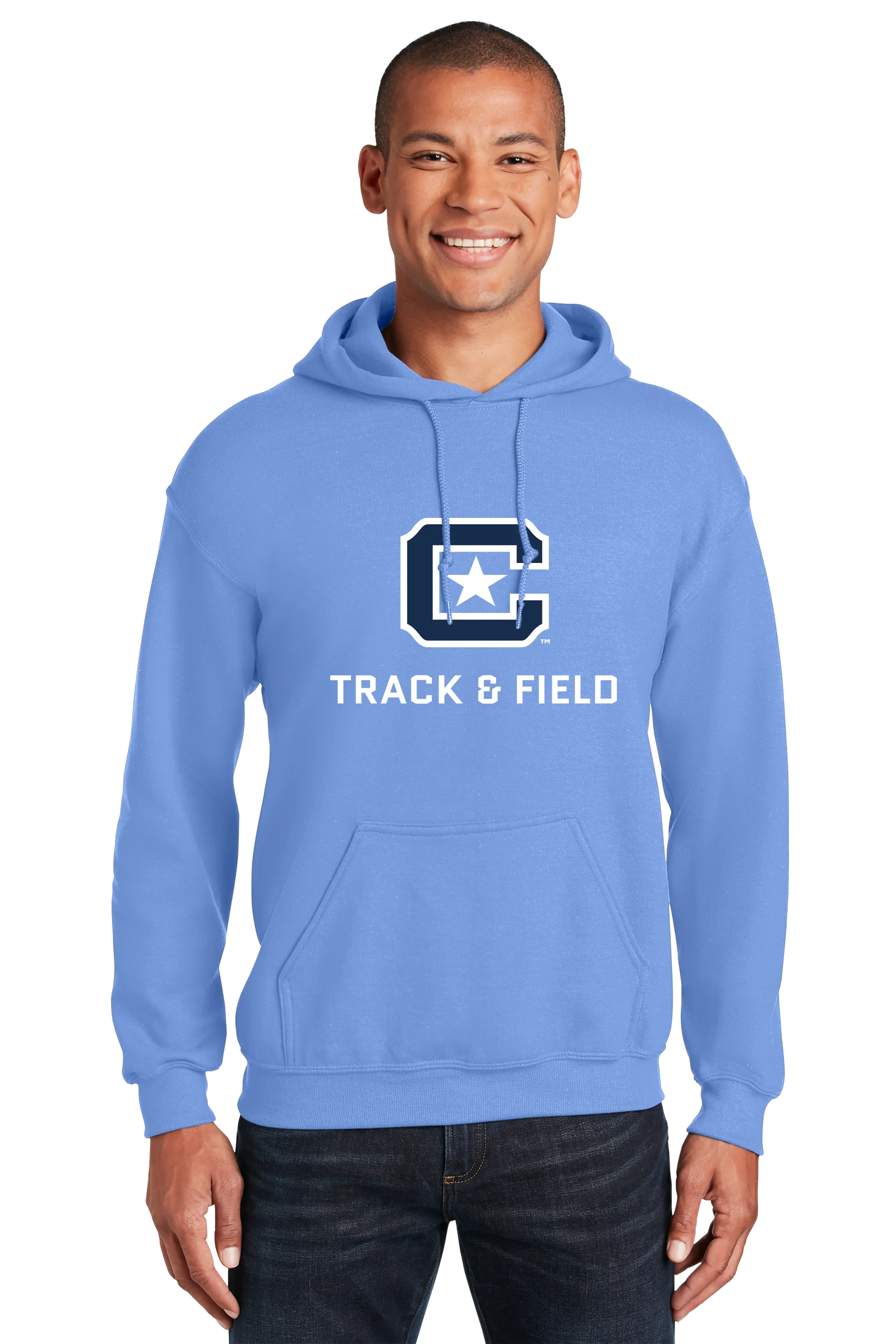 The Citadel Block C Star logo, Sports - Track & Field,  Heavy Blend™ Hooded Unisex Sweatshirt