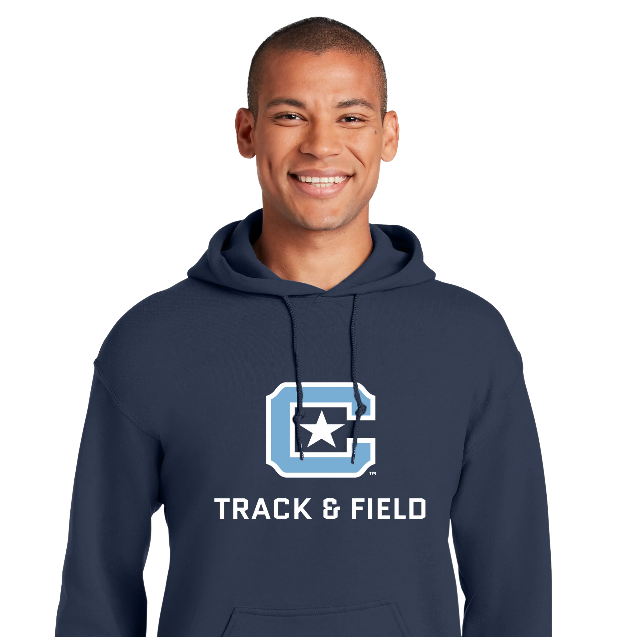 The Citadel Block C Star logo, Sports - Track & Field,  Heavy Blend™ Hooded Unisex Sweatshirt