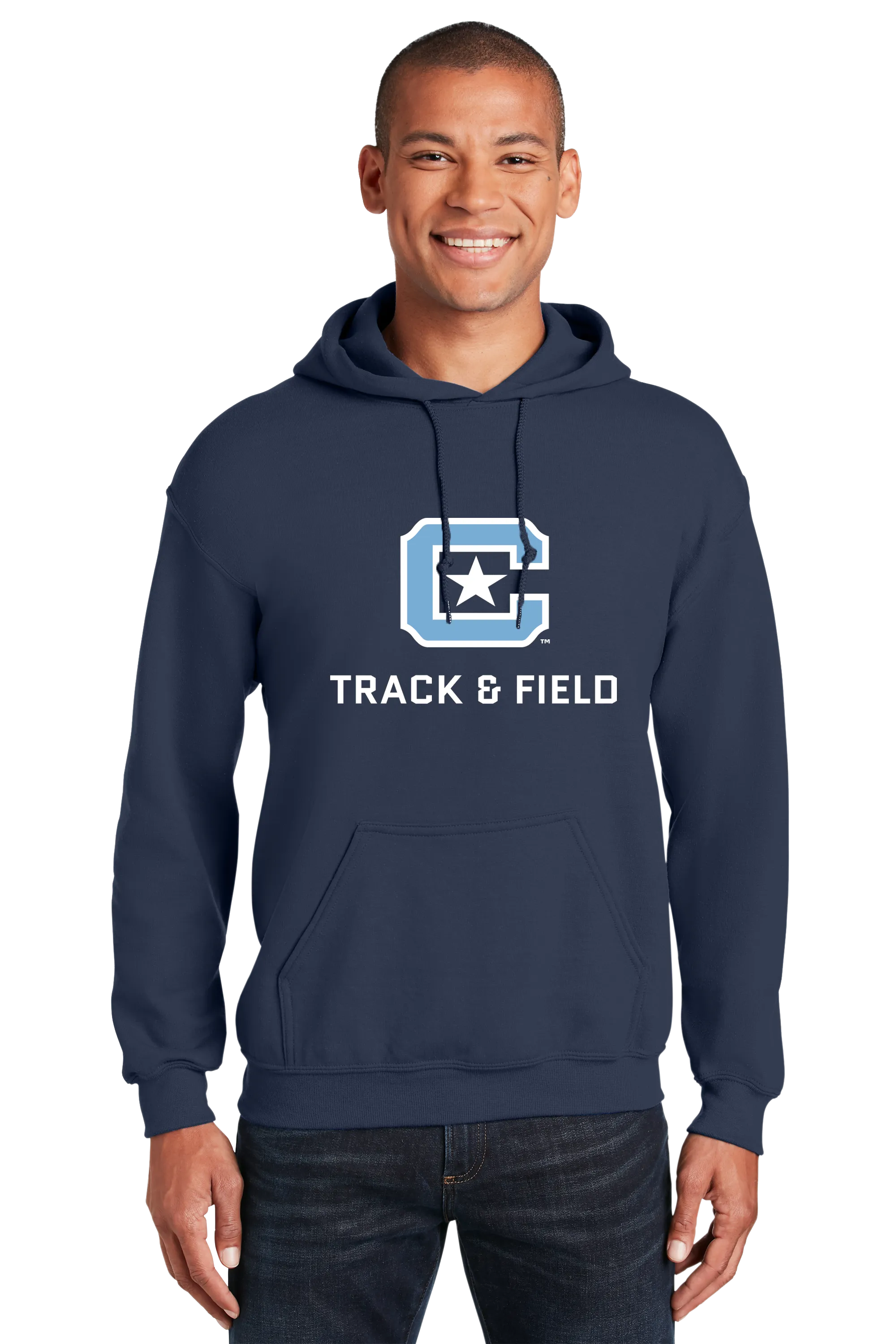 The Citadel Block C Star logo, Sports - Track & Field,  Heavy Blend™ Hooded Unisex Sweatshirt