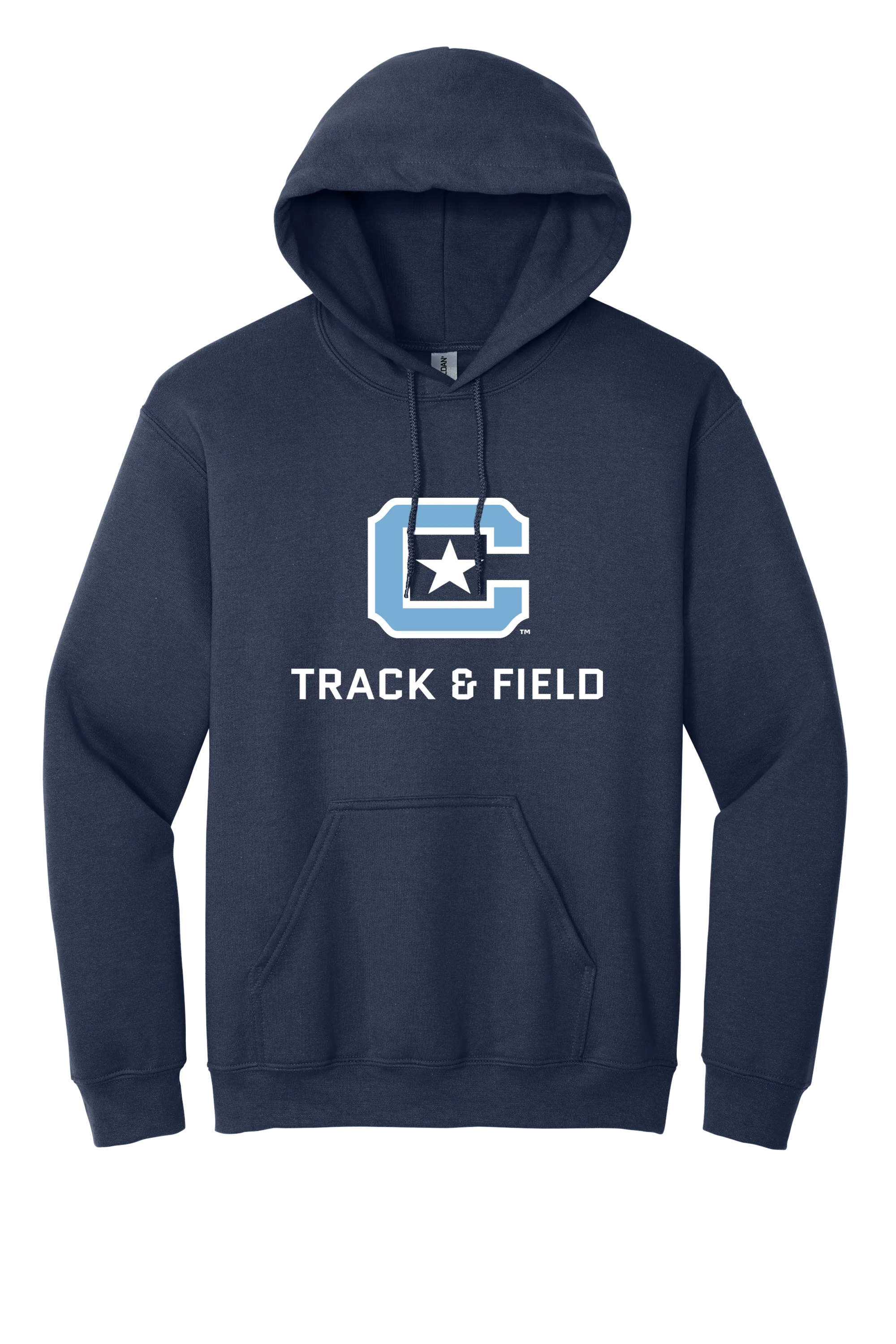 The Citadel Block C Star logo, Sports - Track & Field,  Heavy Blend™ Hooded Unisex Sweatshirt