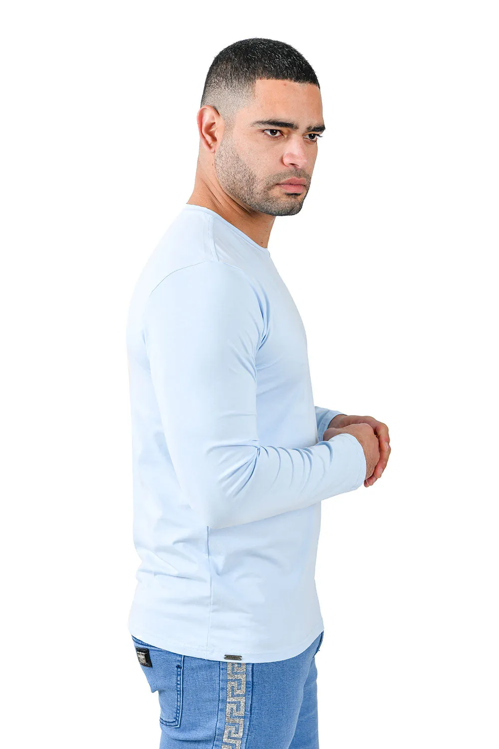 Trendy basics Long Sleeve Crew Neck T-Shirt 2