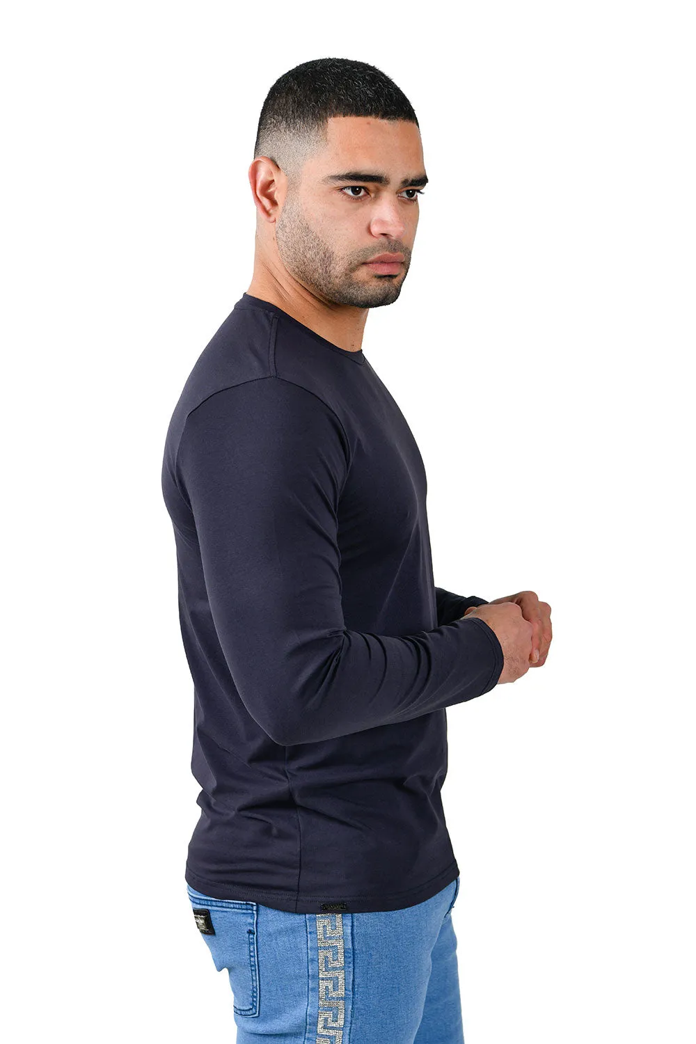 Trendy basics Long Sleeve Crew Neck T-Shirt 2