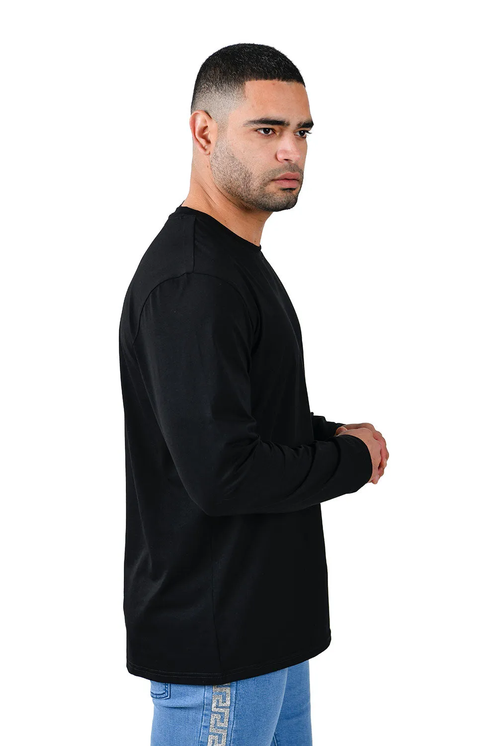 Trendy basics Long Sleeve Crew Neck T-Shirt 2