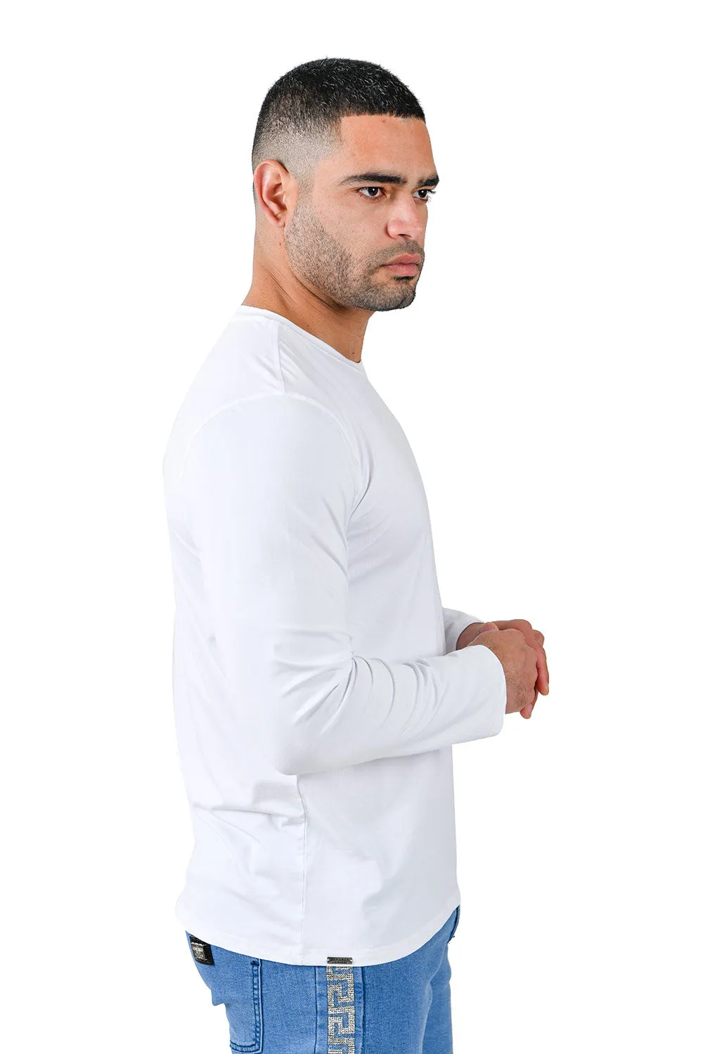 Trendy basics Long Sleeve Crew Neck T-Shirt 2