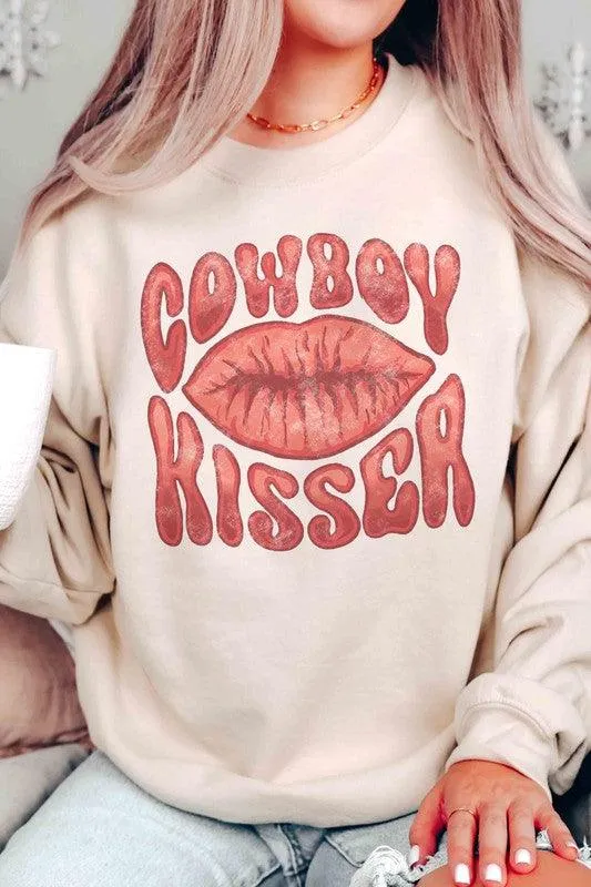 Valentine's Day Cowboy Kisser Graphic Sweatshirt