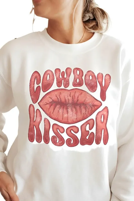 Valentine's Day Cowboy Kisser Graphic Sweatshirt