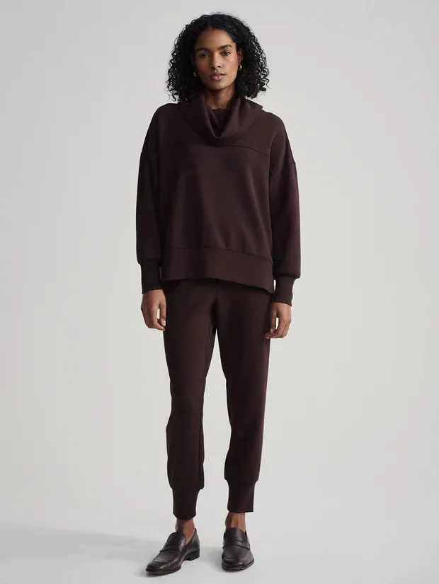 Varley Priya Longline Sweatshirt Coffee Bean