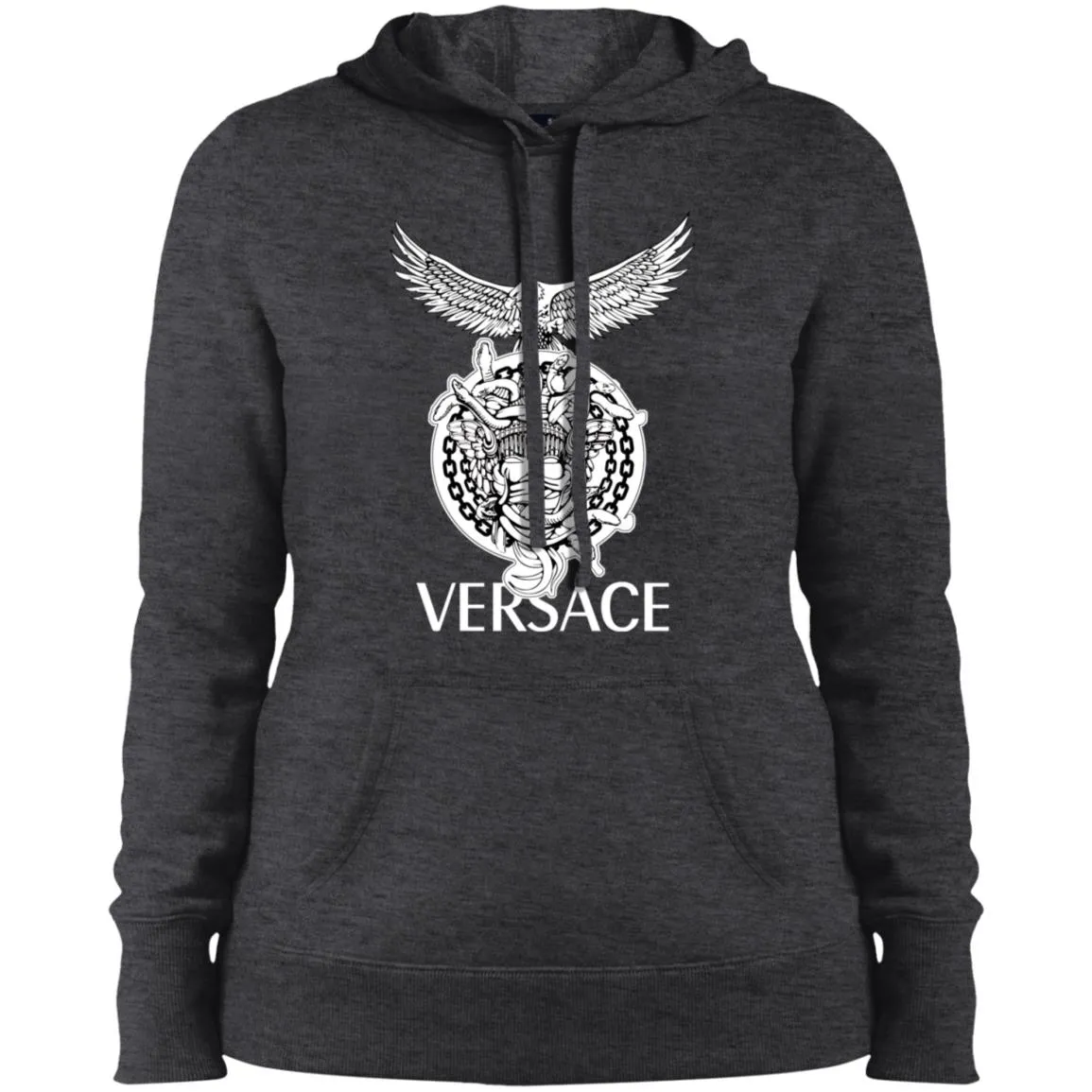 Versace Supervip Logo T-shirt Women Hooded Sweatshirt