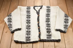 Vintage 1980s Tejidos Sisa Aztec Knitted Sweater