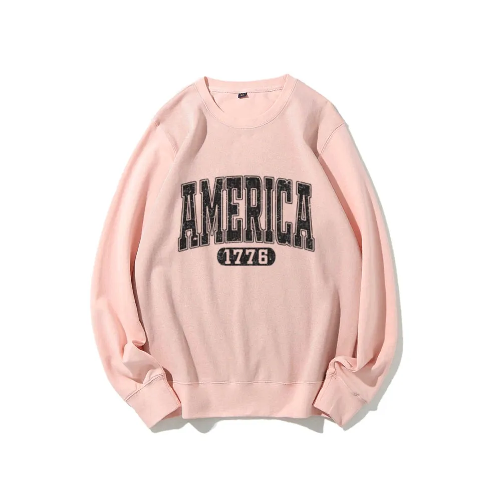 Women American 1776 Graphic Sweatshirts