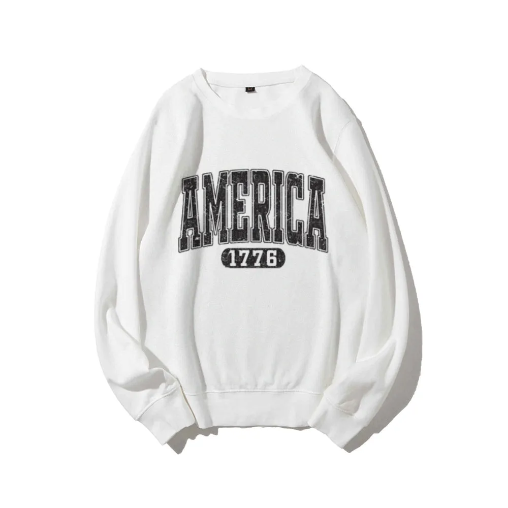 Women American 1776 Graphic Sweatshirts