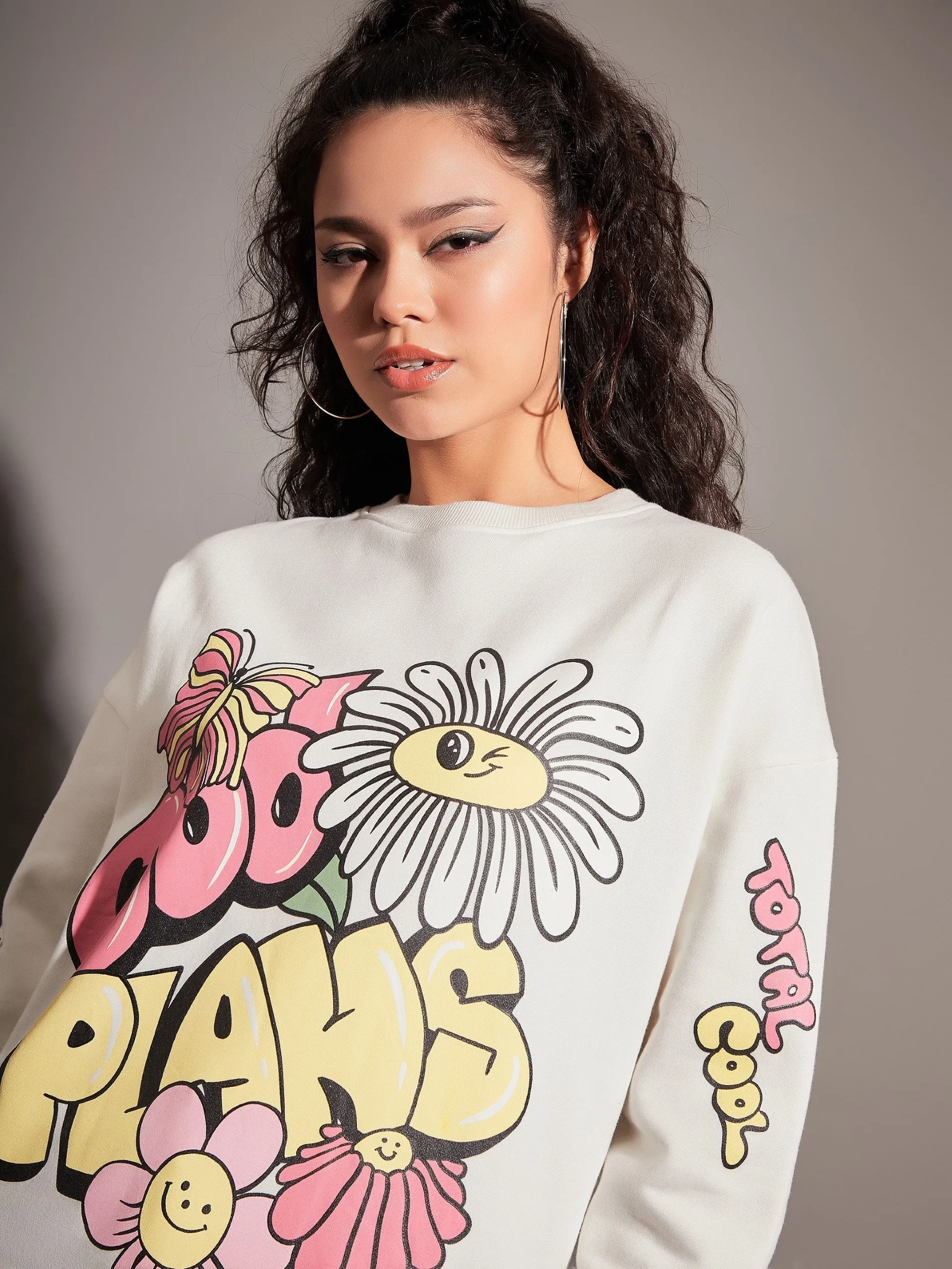 Women Off-White COOL PLANS Oversized Sweatshirt