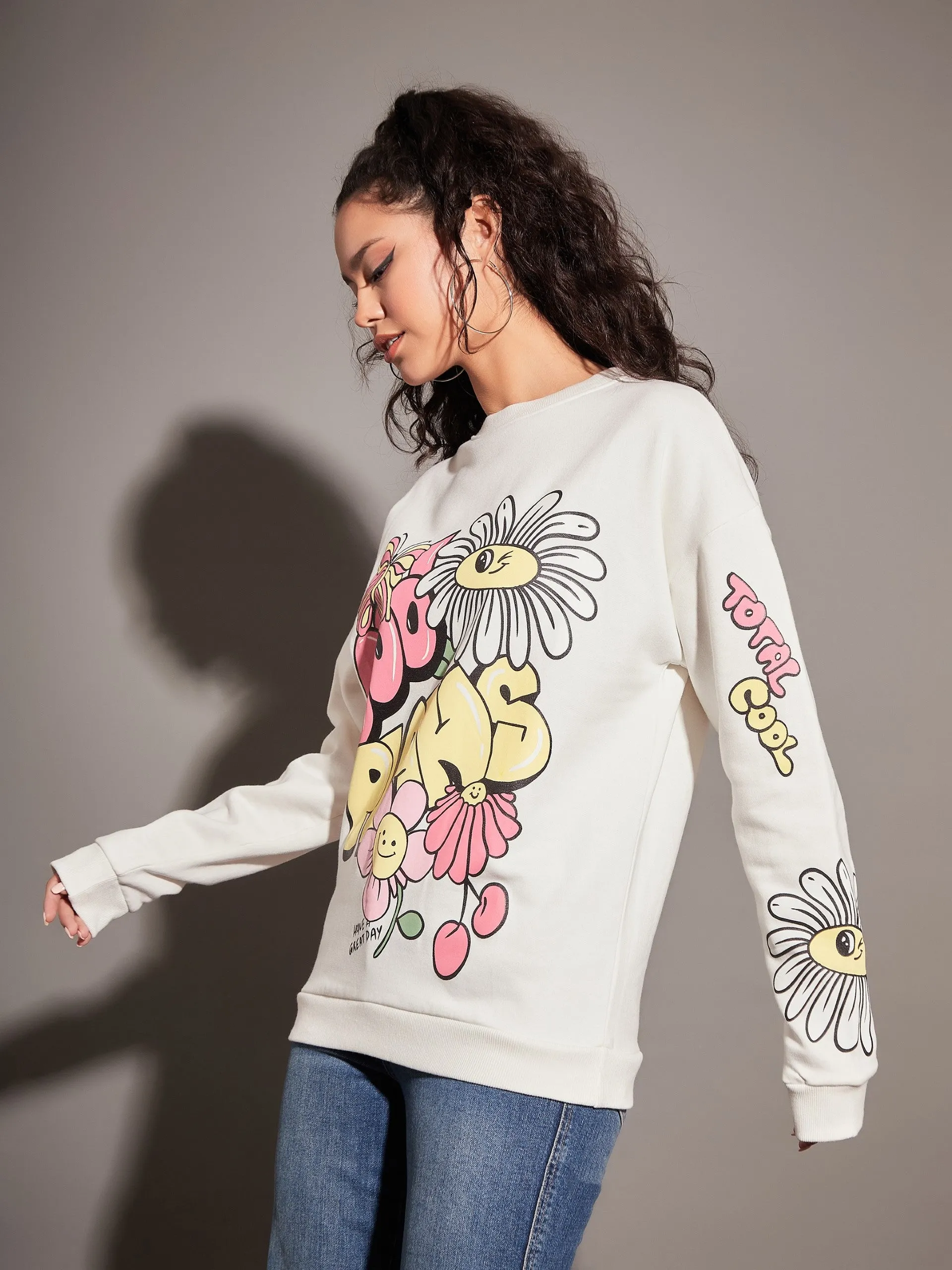 Women Off-White COOL PLANS Oversized Sweatshirt