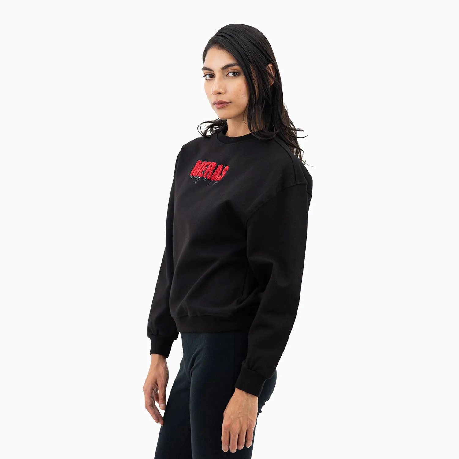 Women's Chenille Patch Sweatshirt