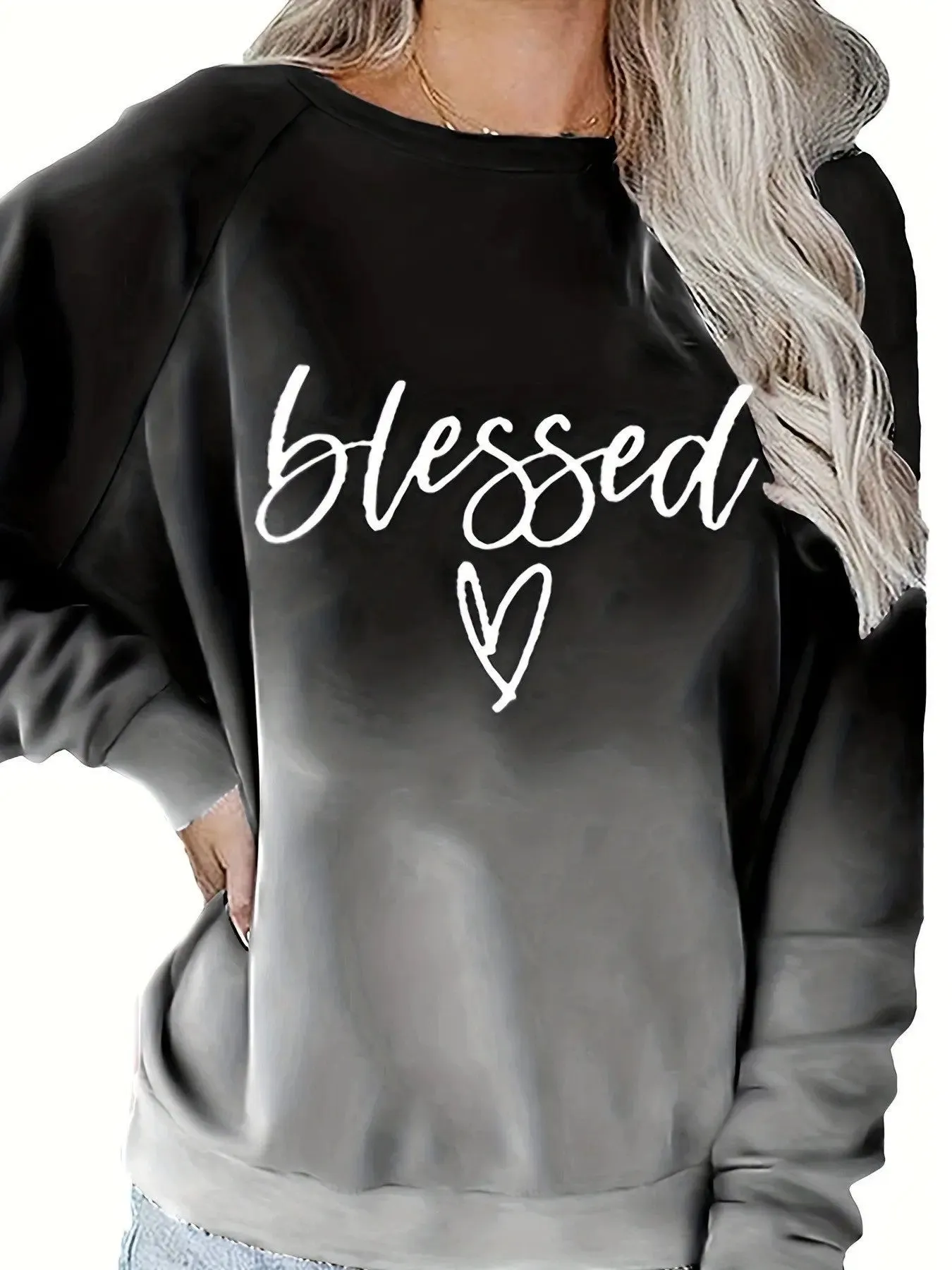 Women's Fashion Letter Print Sweatshirt