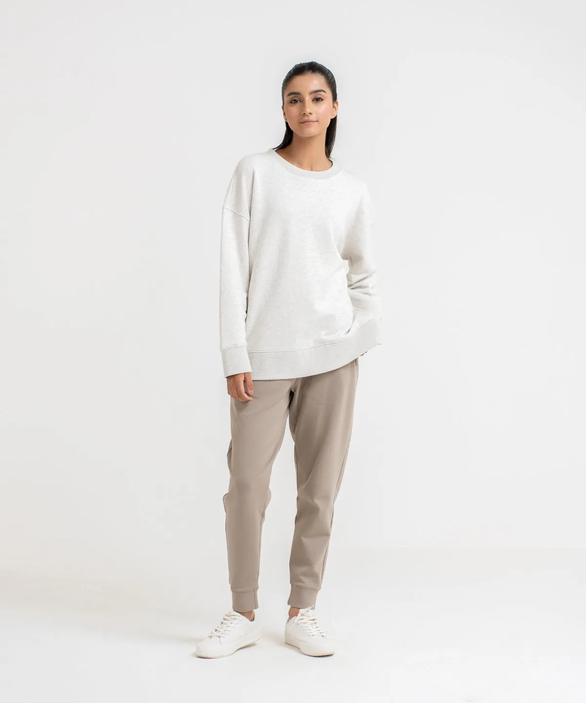 Women's Longline Zipper Sweatshirt